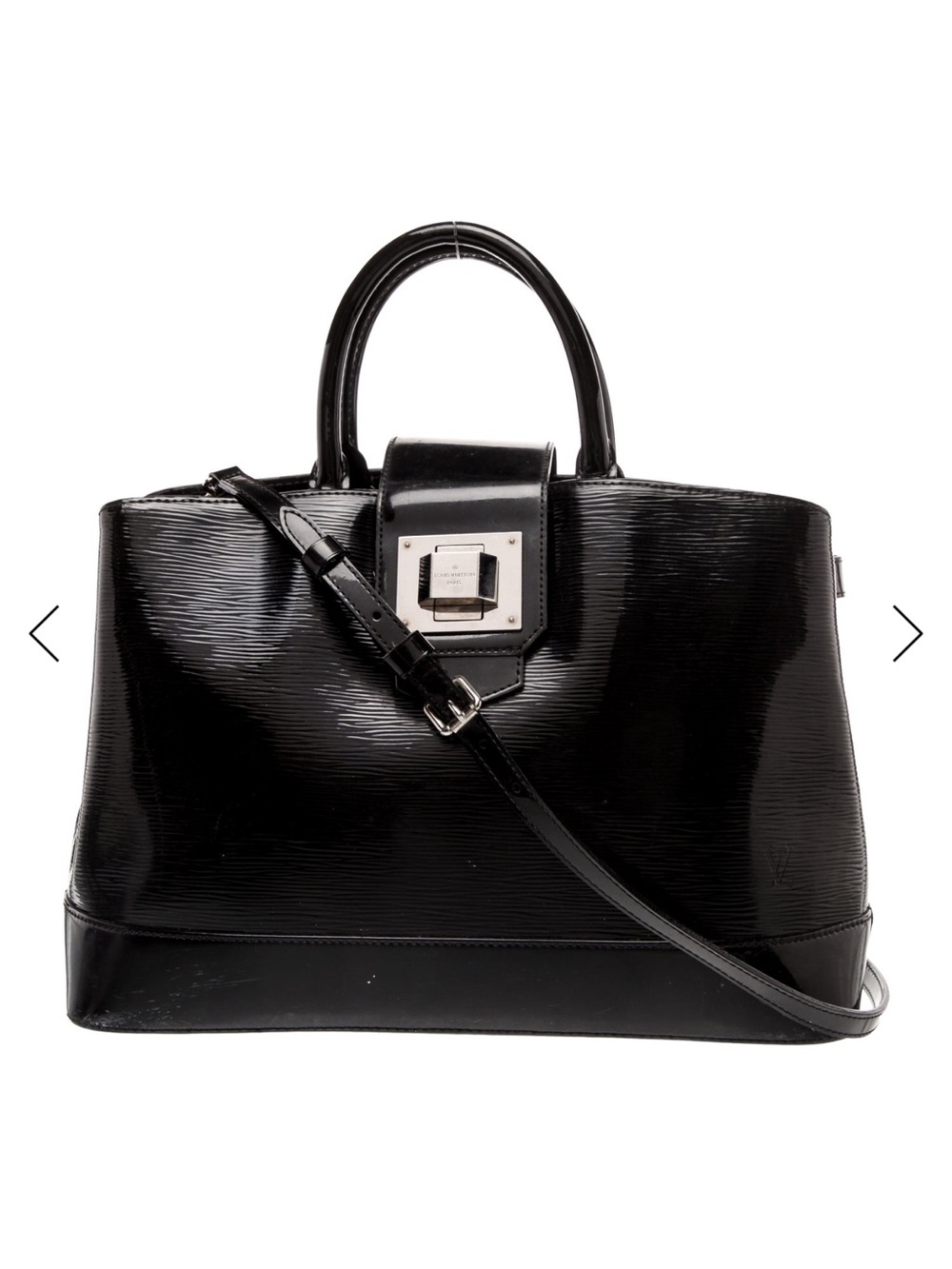 Authentic LV black Epi Maribeau GM Leather top with Removable Strap & dust bag